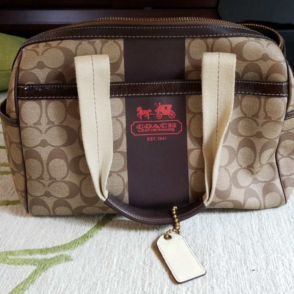 Coach Brown Satchel Elegant and Versatile
